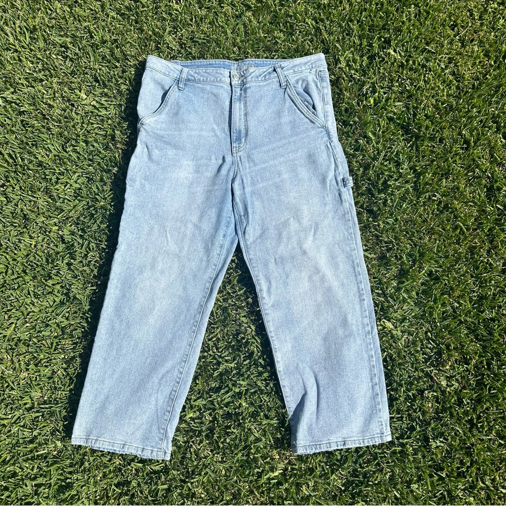 Wild Fable Size 16 High Rise Light Wash Blue Carpenter Jeans